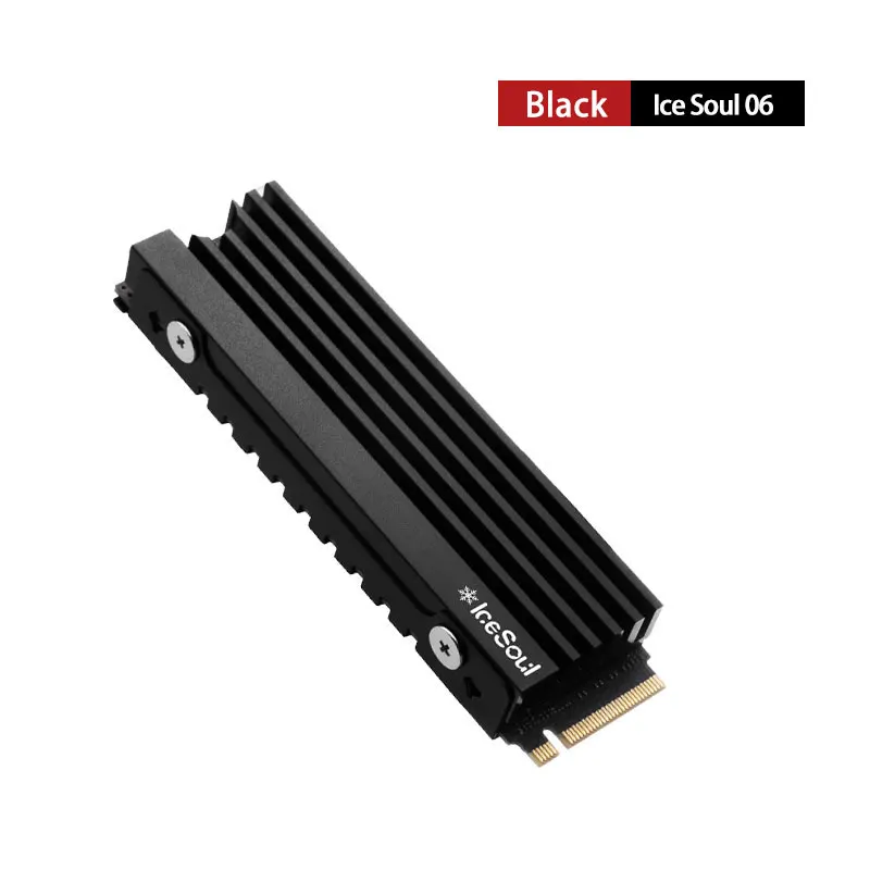 FinalCool IceSoul 06/Pro M.2 SSD NVMe-koellichaam 2280 aluminium radiator met thermische pad Solid State-schijven Koelaccessoires