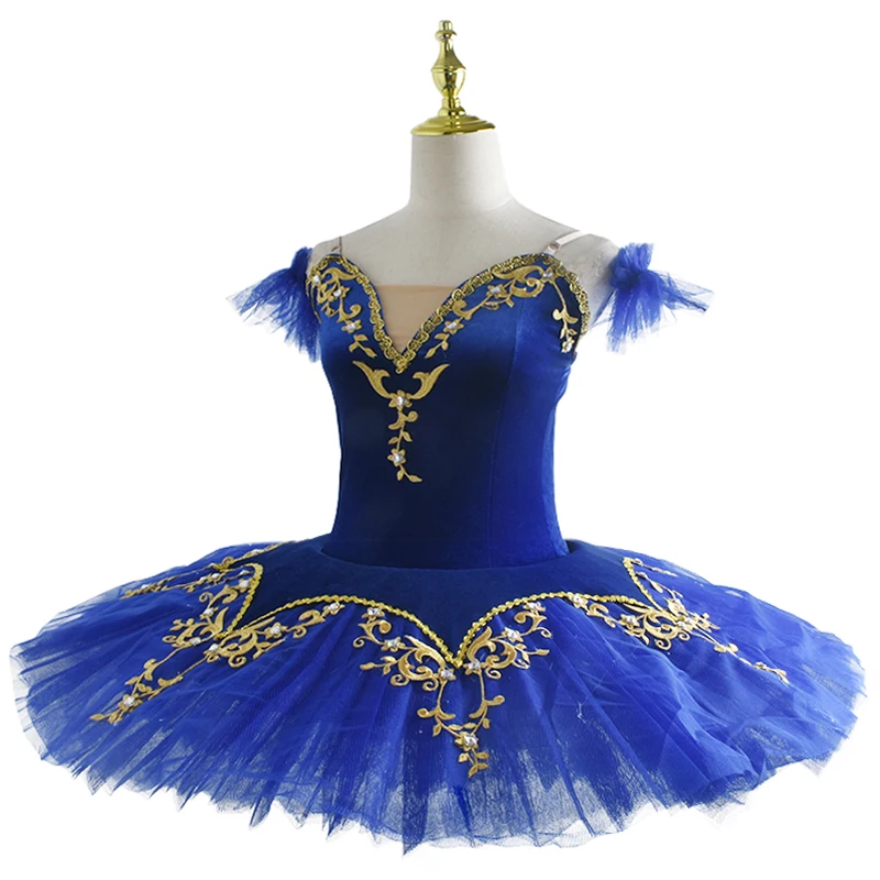 Professional Ballet Tutu Girls Blue Pink Platter Pancake Tutu Ballerina Party Dress Adult Women Child Kids Ballet Dance Costume