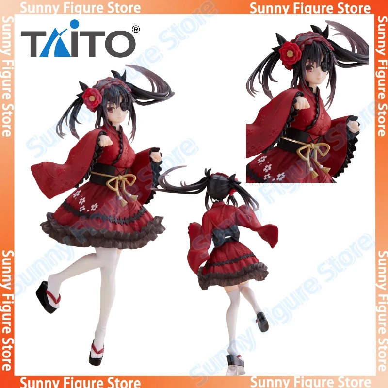 

In Stock TAITO Coreful Figure Date A Live Kurumi Tokisaki Japanese Goth Ver Desktop Cute Doll Anime Figures Gift Toys Models PVC