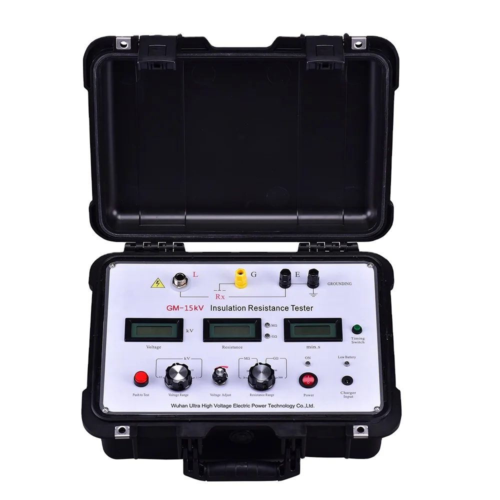 

GM-15kv Electric Test Insulation Resistance Analysis 15KV digital Megohmmeter in Resistance Meter