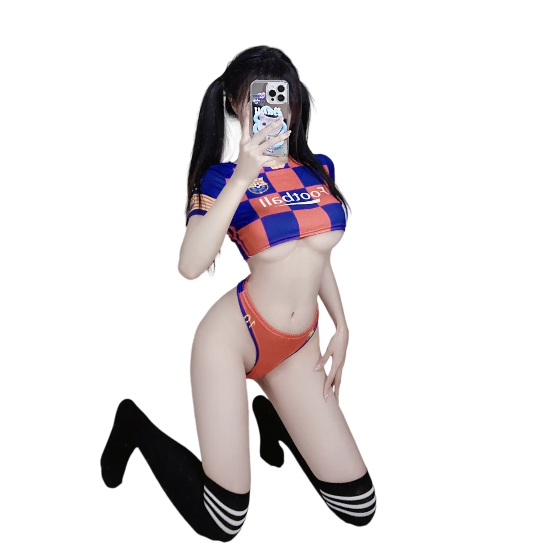 Uniforme de animadora para bebé, lencería sexy de seda ultrafina, falda corta sexy, uniforme de gimnasia COS, traje deportivo