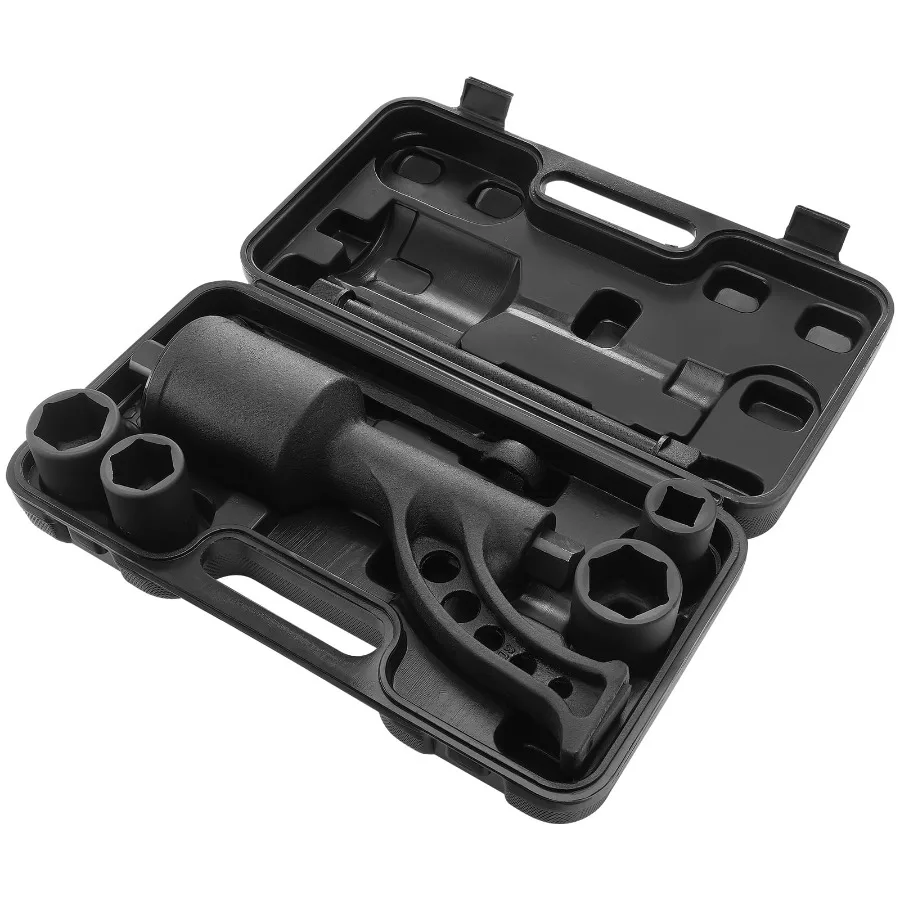

Torque Wrench 1" Drive Heavy Duty Torque Multiplier Wrench with 4 Sockets 21-41mm Drive Lug Nut Wrench Multiplier Heavy Duty To