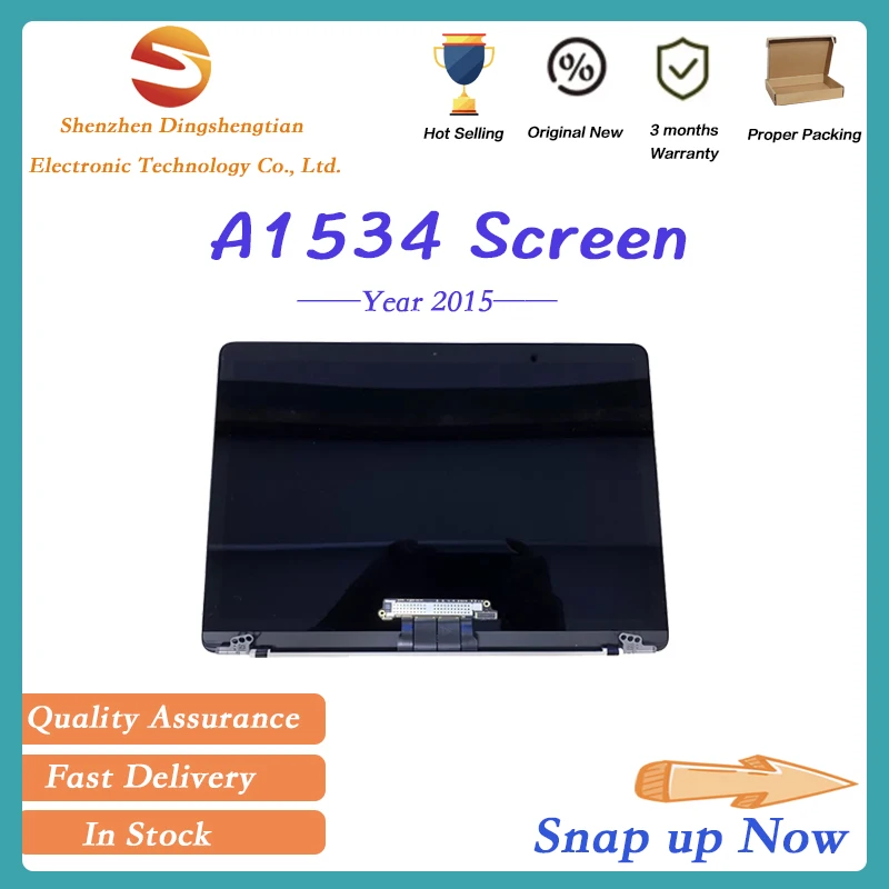 Replacement  For MacBook  A1534 12 inch LCD Screen Display Assembly Monitor Silver Gold Space Gray 2015 Year Emc 2746