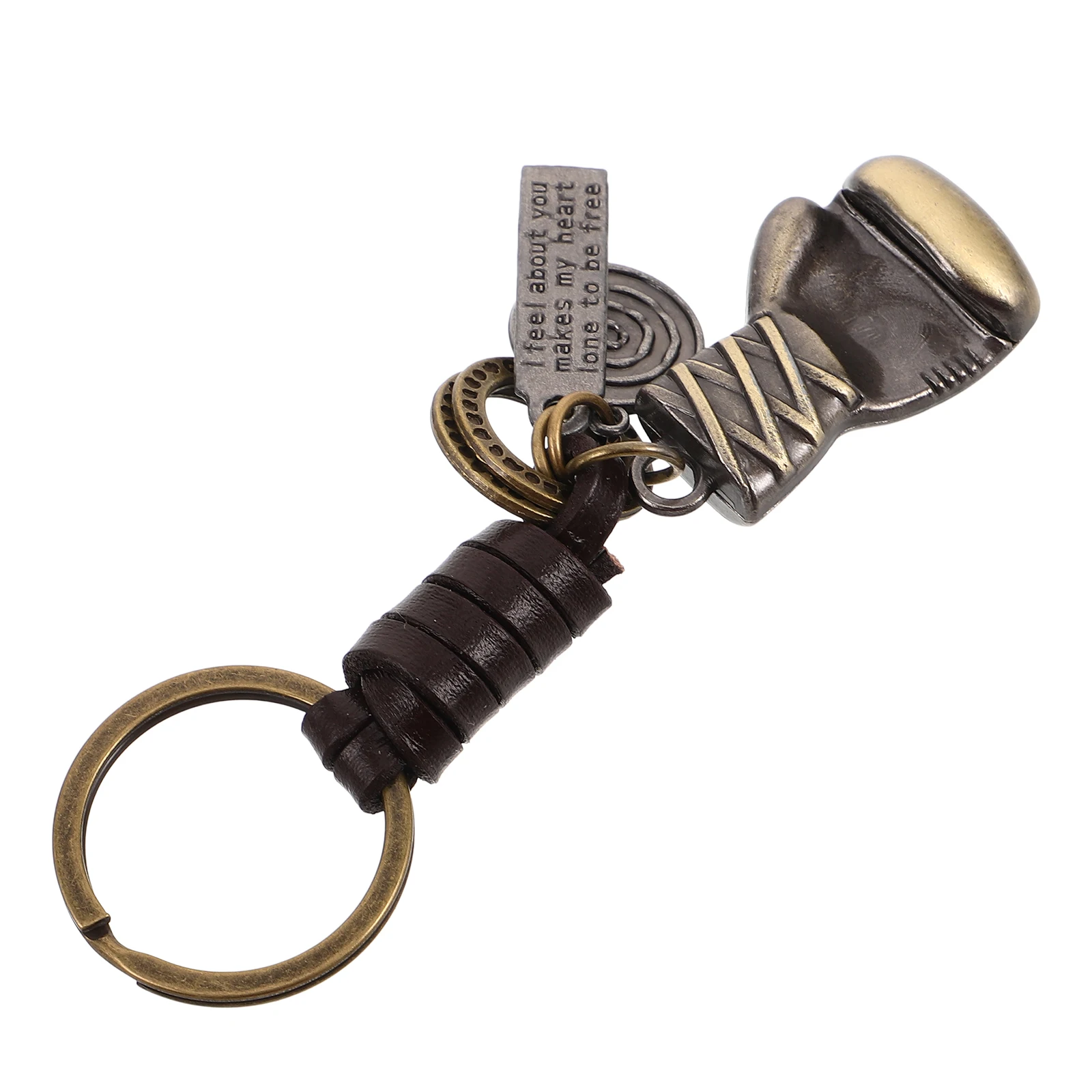 

Boxing Glove Keychain Women Sport Pendant Metal Key Ring Decorative Bag Pendant Sturdy Portable for Enthusiasts