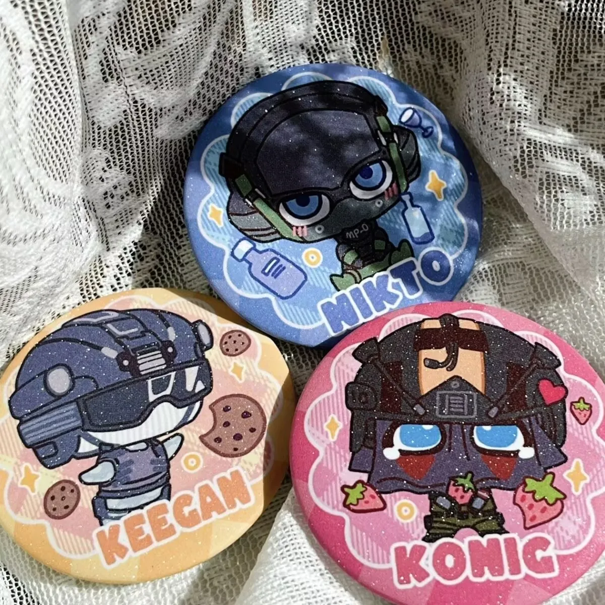 New high-quality and stylish self-made "Call of Duty" peripheral bar badges are given to friends and best friends ghost keegan