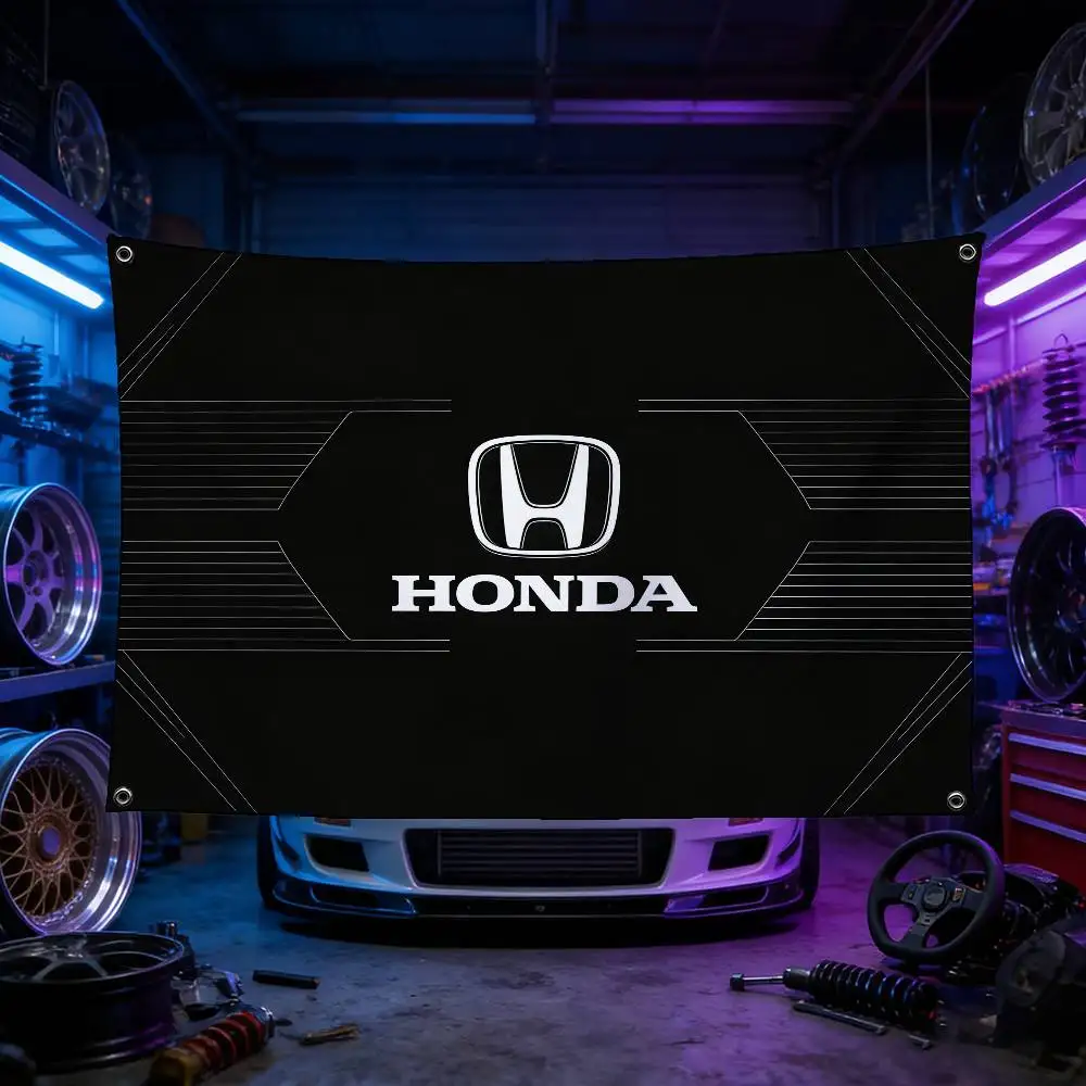 

Motorcycle For HONDA Flag 120g Brushed Polyester Sublimation Printing Durable Hanging Flag For Home Decor Event Graduation Gift