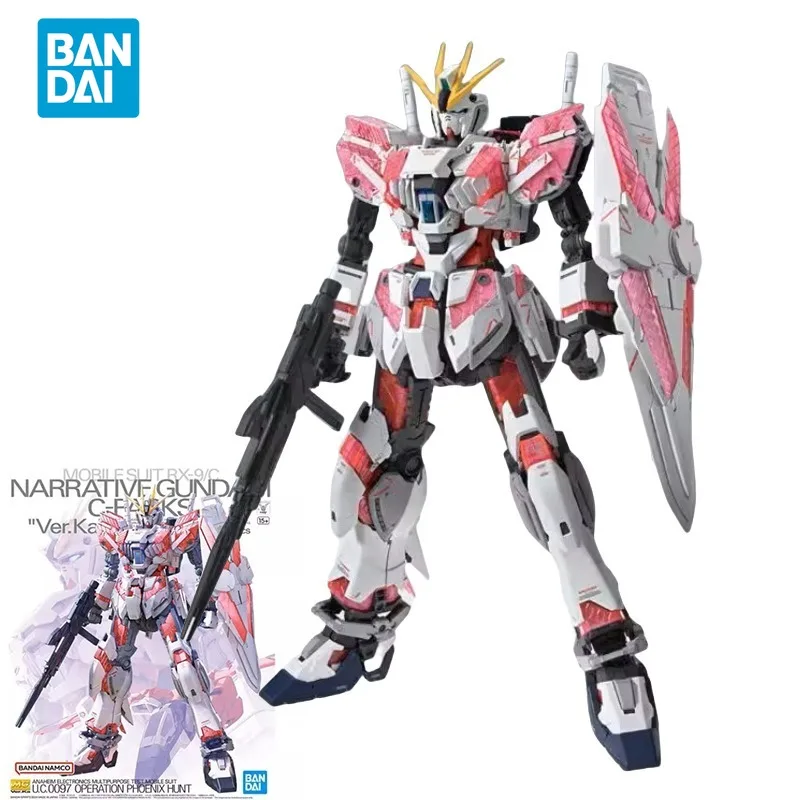 

Bandai Original GUNDAM Anime Model MG 1/100 Narrative NT Ver. Ka Action Figure Assembly Toys Collectible Gifts for Children