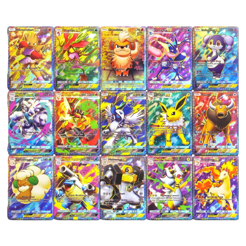 Diy pokemon tcg cartão de bolso b1 mega subindo growlithe jolteon greninja gyados blaziken tauros ex super raro app cartão de jogo