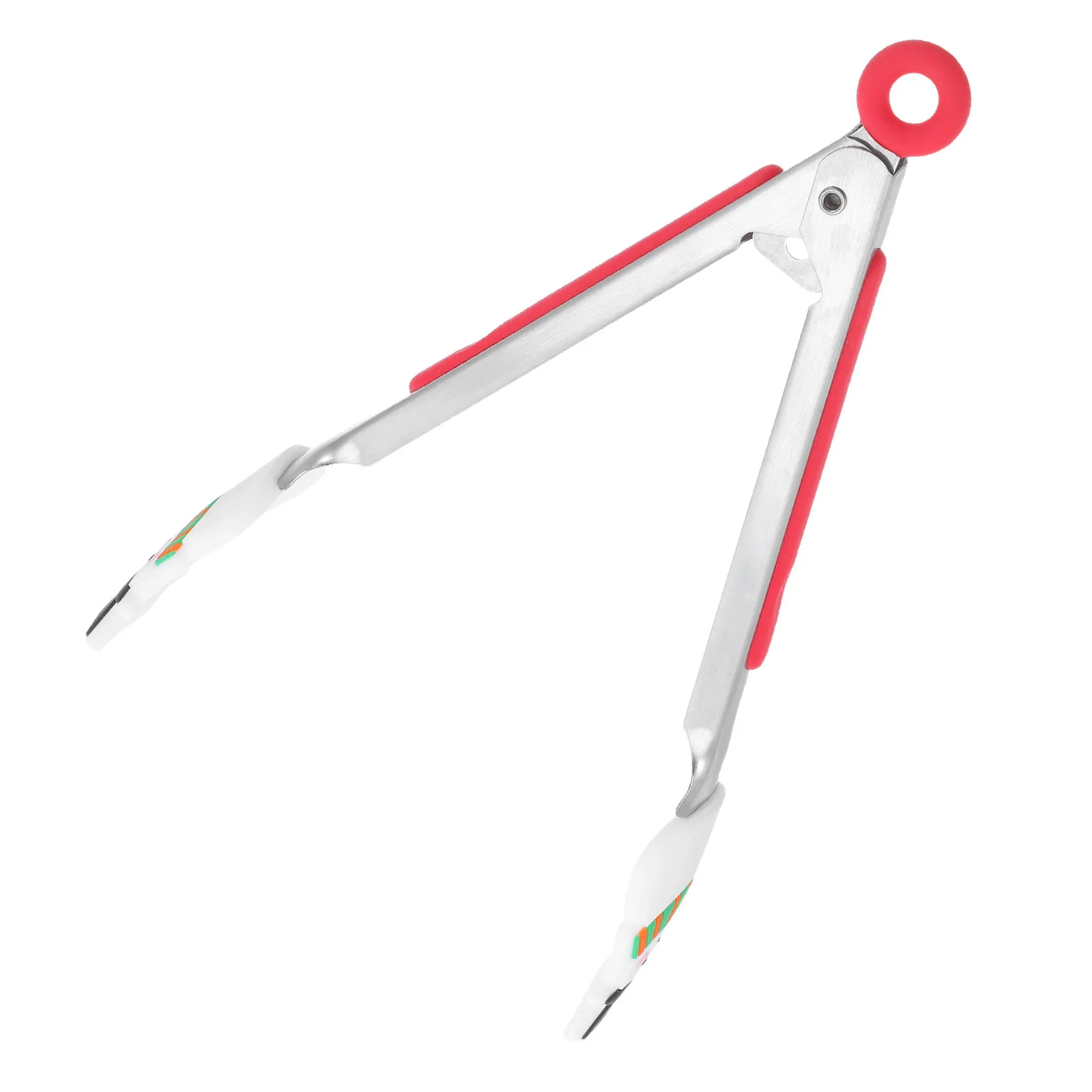 Snowman Food Tongs Cartoon Design Non Slip Kitchen Utensil High Temperature Resistant Stainless Steel Serving Cooking Barbecue