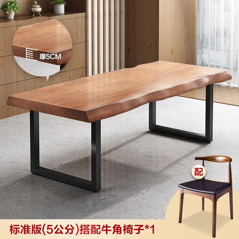 Solid wood computer desk desk desk desk calligraphy desk and chair combination home bedroom study writing workbench