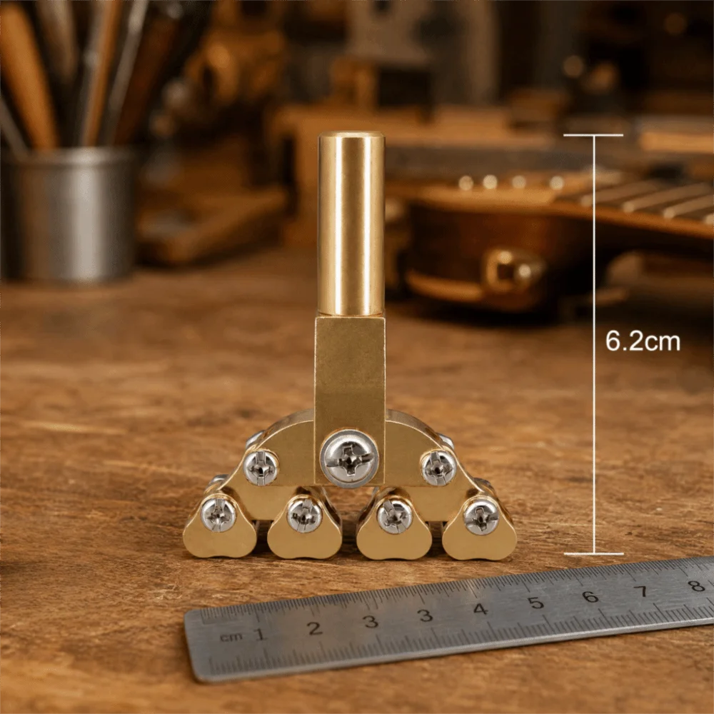Professional Brass Fret Press Tool Brass Color Guitar Presser Fret Press Caul For Fret Leveling