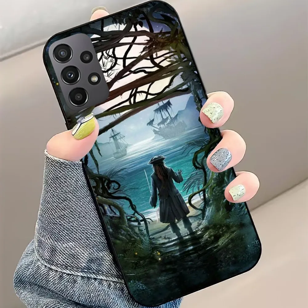 MINISO Pirates of the Caribbean Phone Case For Samsung Galaxy S22 S23 S24 S30 Note 20 10 Plus Lite FE ULTRA Shell