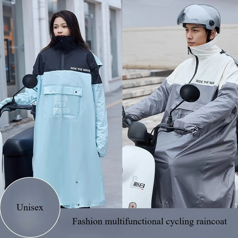 レインコート電動自転車バッテリーオートバイレインポンチョ女性男性ロングフル-bbody-アンチストームツアーフィッシングレインウェア大人用