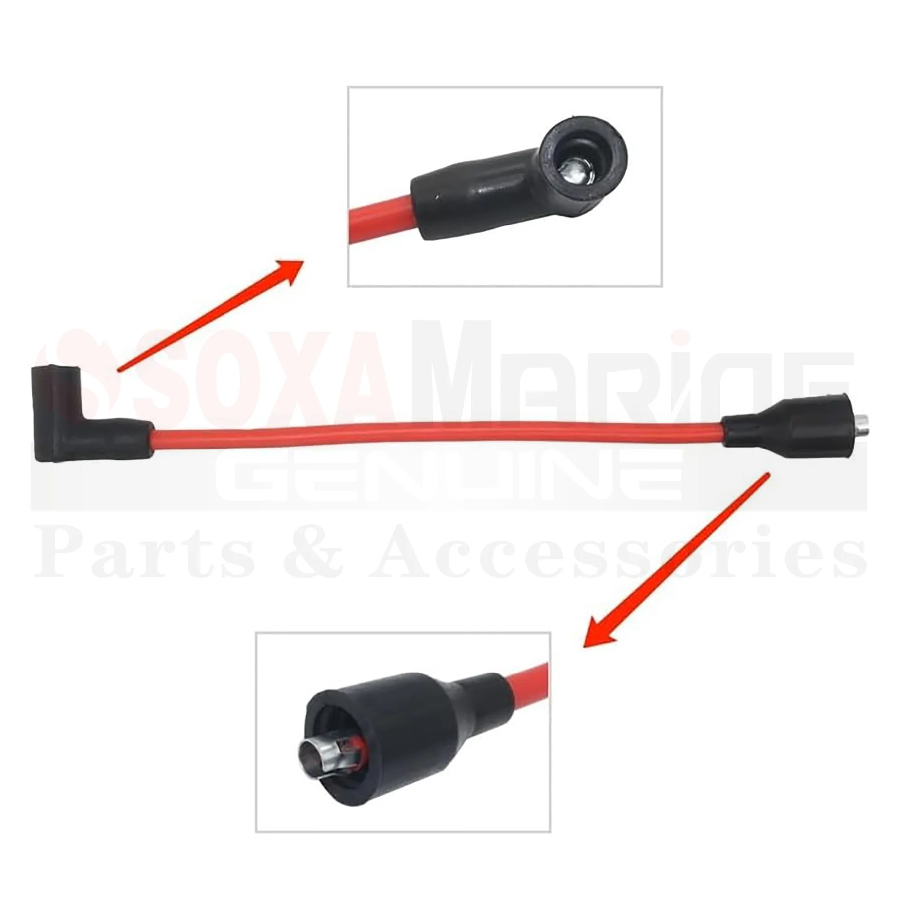 12 Inch Spark Plug Wire Fits for Mercury 150 175 200 HP Outboard Engines Replaces 84-813715A1 813715A1 Sierra 18-5228-1D