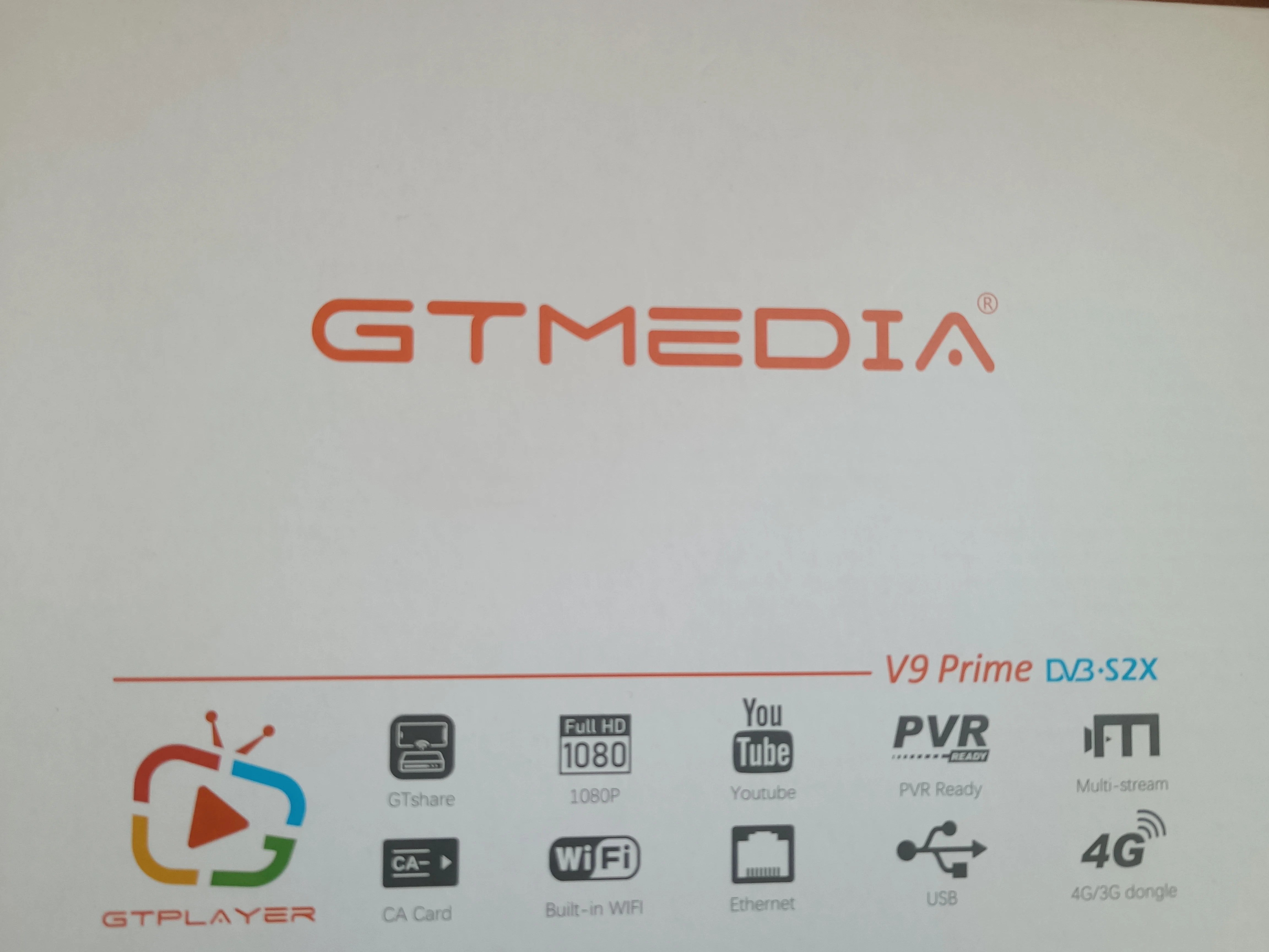 Спутниковый ресивер GTMEDIA V9 Prime 2025 DVB-S/S2/S2X HEVC Main10 AVS + BISS Auto Roll Встроенный 2,4G Wi-Fi PowerVu Поддерживает Mars