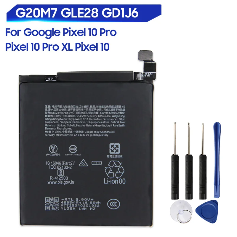 Phone Battery For Google Pixel 10 Pixel 10 Pro XL Pixel10 Pro G20M7 GLE28 GD1J6 5079mAh