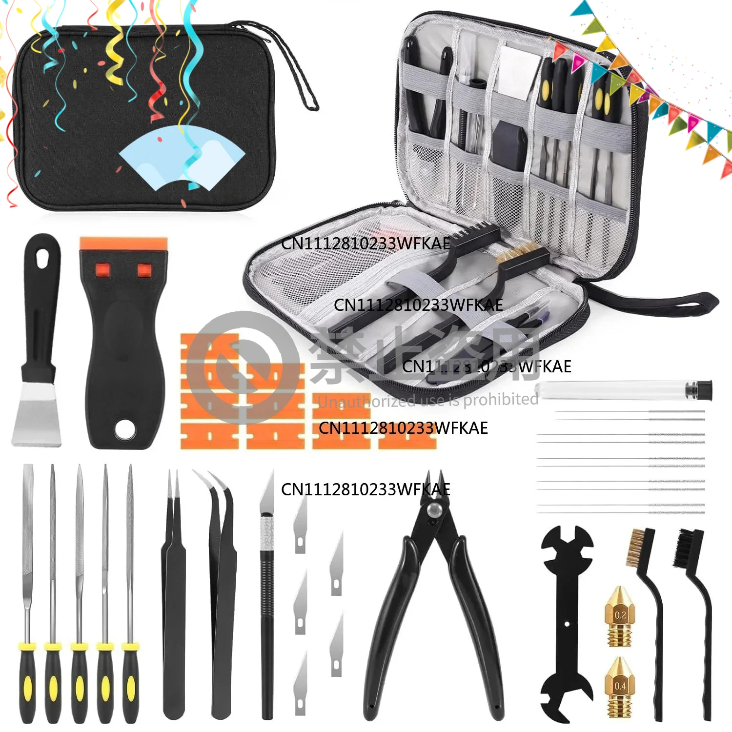 Fdm Printer - 43-Piece 3D Printer Accessories Suitable for