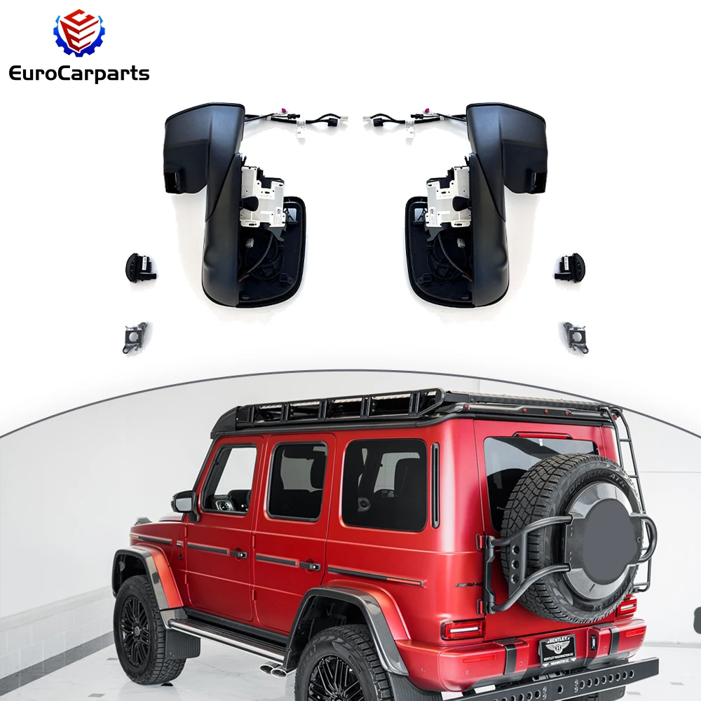 

2019+ G Class W464 4X4 Широкое боковое зеркало G Wagon W463A Зеркало заднего вида в сборе Автомобильный боковой фонарь Деталь кузова Аксессуар