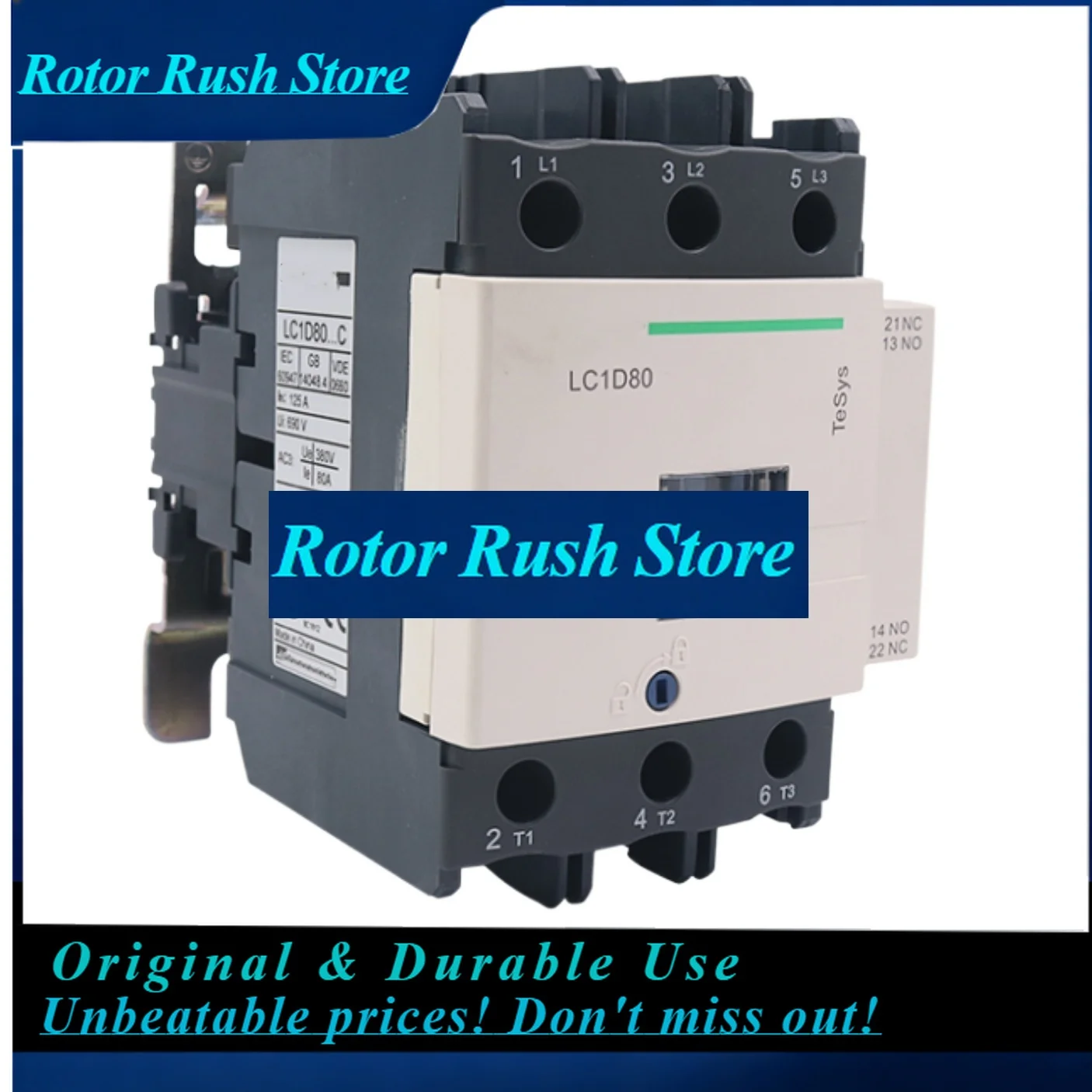 RoRuSNew Original LC1D80M7C 220VAC AC Contactor