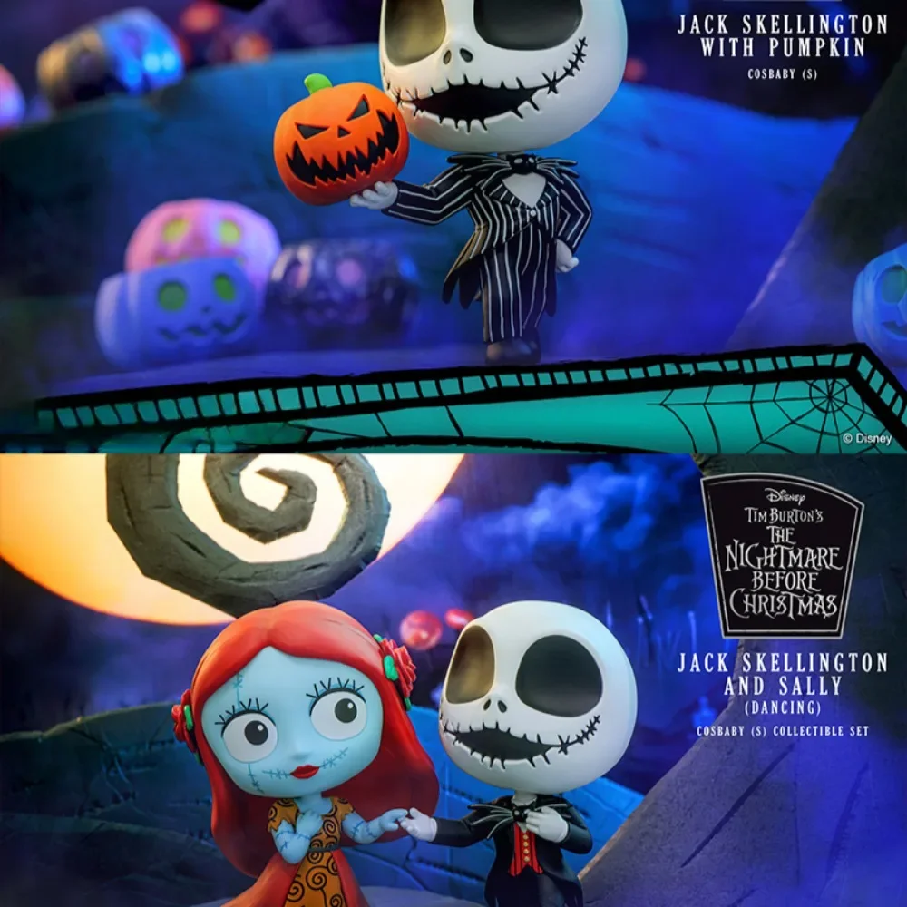 ألعاب ساخنة شخصيات الهالوين سالي جاك سكيلينجتون كوسبيابي (S) الكابوس قبل عيد الميلاد مجموعة واحدة هدية لعبة صغيرة قابلة للجمع