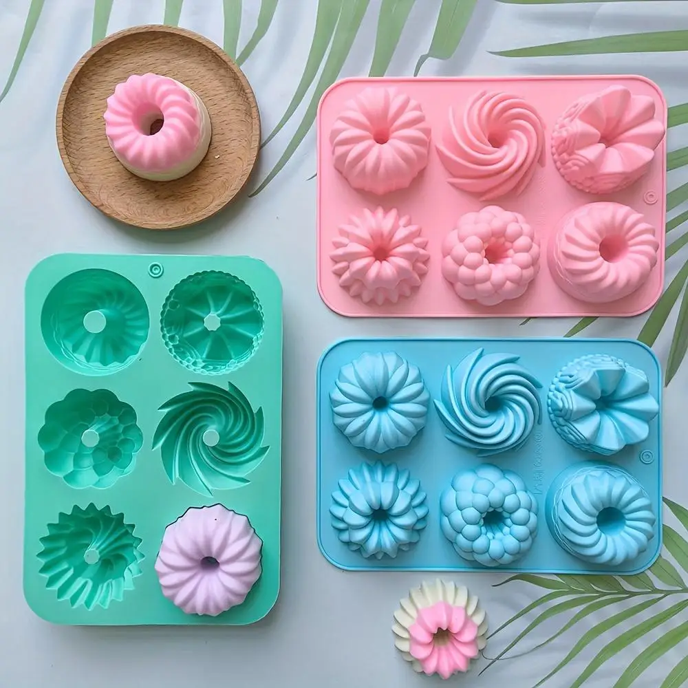 Different Shape Cake Molds 3D House Style Cupcake Cups Silicone Mold Baking Tray, Non-Stick & Durable, Perfect for Home Bakers