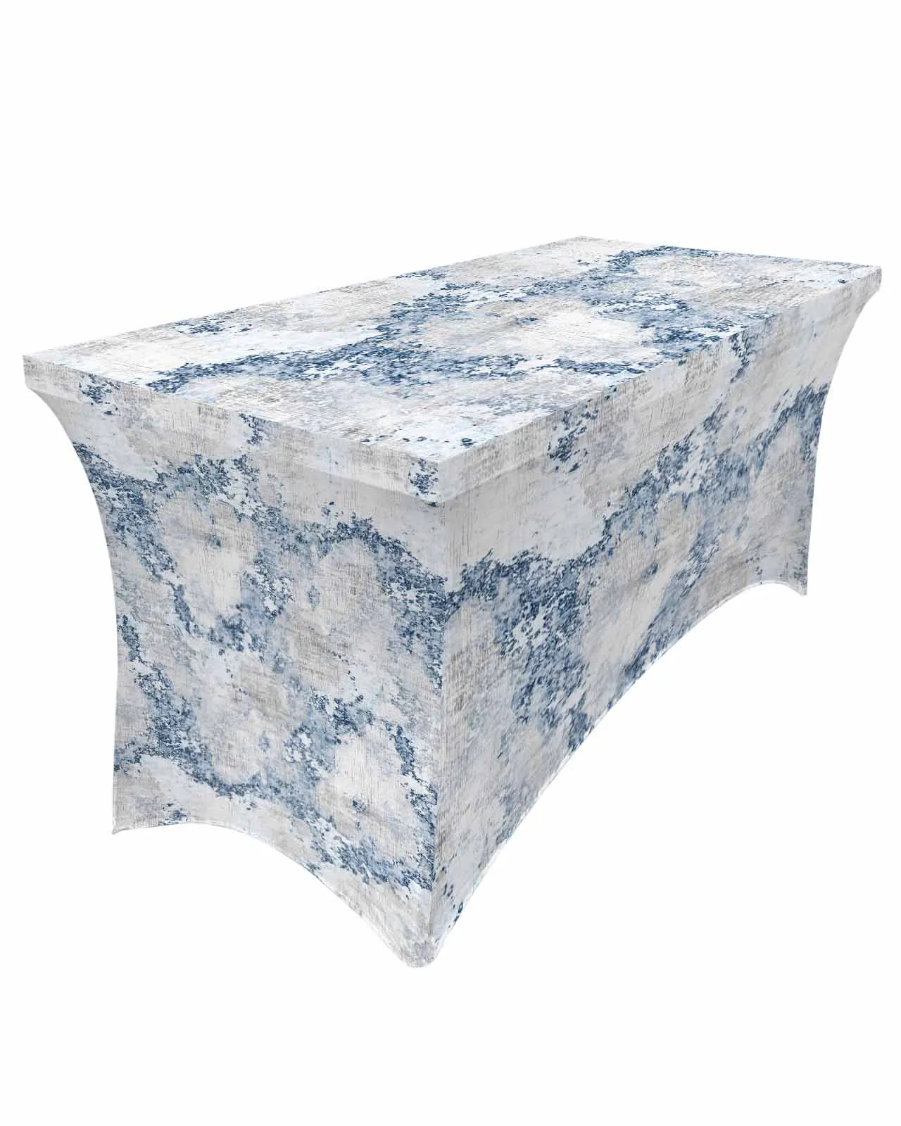 Abstract Blue Texture Marble Table Skirt Wedding Decoration Home Birthday Party Table Skirt Dessert Table Cover Home Decor