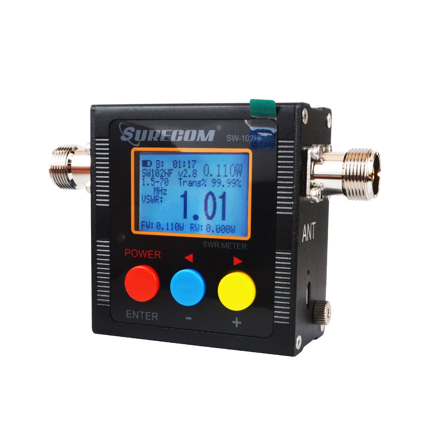 

Коротковолновый счетчик мощности для рации КСВ 1,5-70 МГц 120 Вт Surecom SW-102 HF SWR RF Power Ватт Измерение SW-102HF