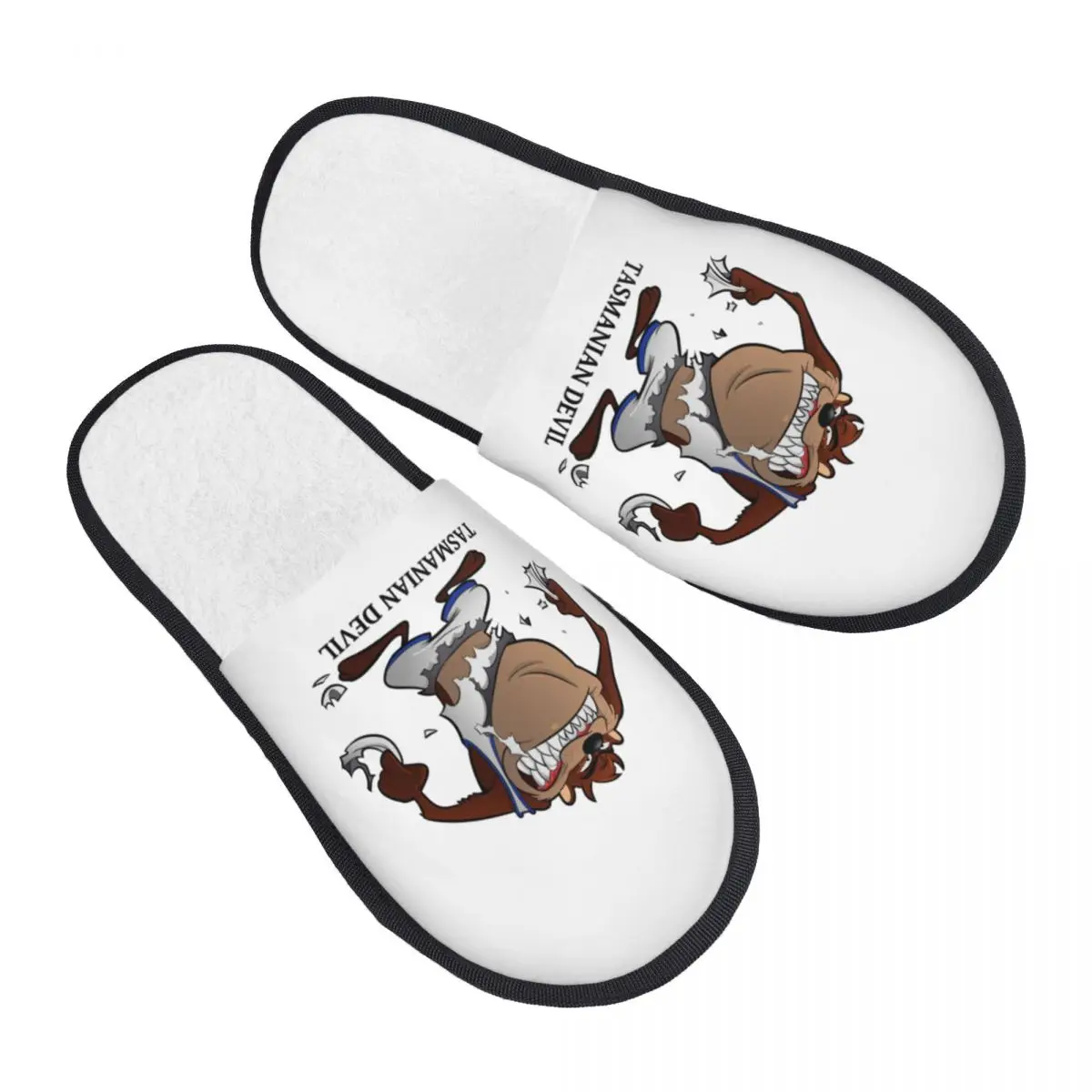 Desgaste acogedor personalizado del diablo de Tasmania con zapatillas de espuma viscoelástica para mujer, zapatos de casa de Hotel cómicos de dibujos animados Taz
