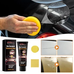 60g Car Scratch Repair Polishing Cream Paste Waterproof Lasting Auto Scratch Covering Paste with Sponge Car Maintenance Tool