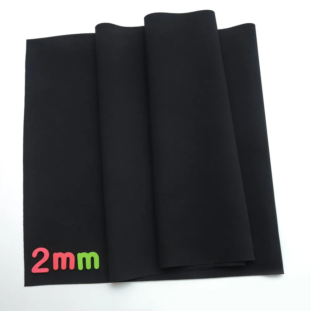 2mm Black Stretch SBR Neoprene Sewing Cloth Dive Cloth Can Be Used As School Bag Other Jersey Tricot Fabrics