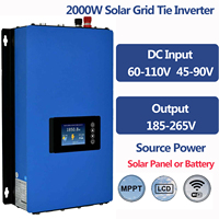 2000W Solar Grid Tie Inverter DC Input 60-110V or 45V-90V Output AC Output 220V230V240V