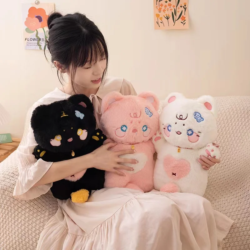 38cm Cute Lucky Cat Plush Toy Soft Stuffed Home Decoration Children's Birthday Gift