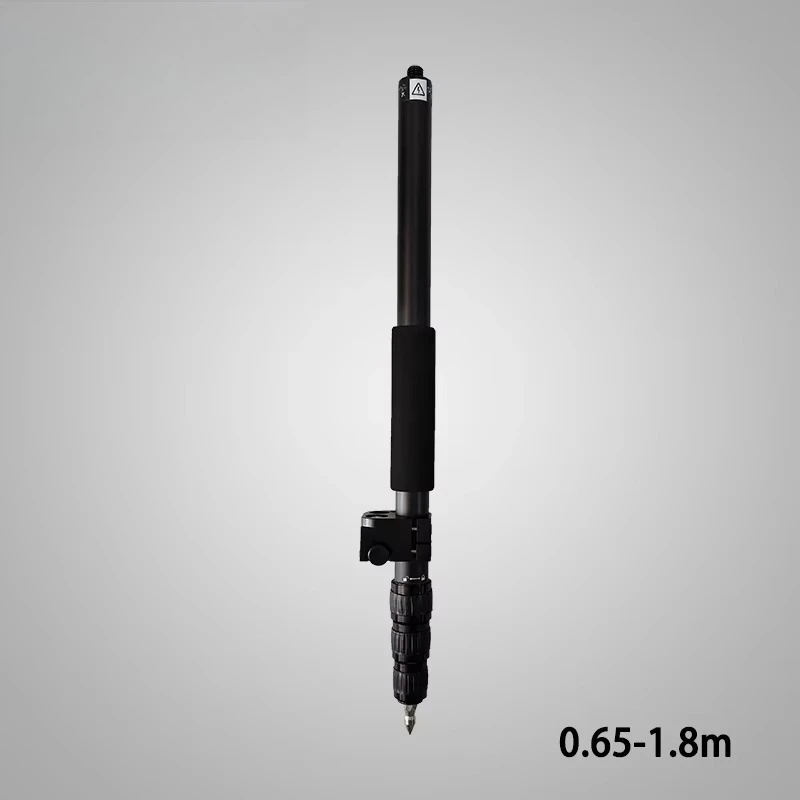 RTK Surveying Pole 0.63-1.8m Telescopic GPS RTK Pole Aluminum Centering Pole with Bubble Level for GNSS Receiver