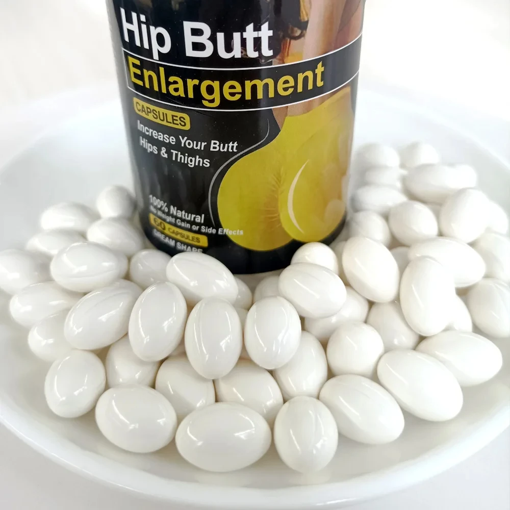 Butt Enlargement Capsule Natural Herbal Medicine Big Ass Buttocks Buttock Augmentation Hip Lift Firming Massage 60 Capsules