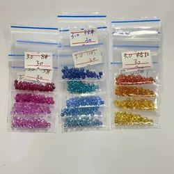 3.0mm Round Cut Rainbow Sapphire Corundum Lab Red Ruby Mixed 13 Colors Gemstones