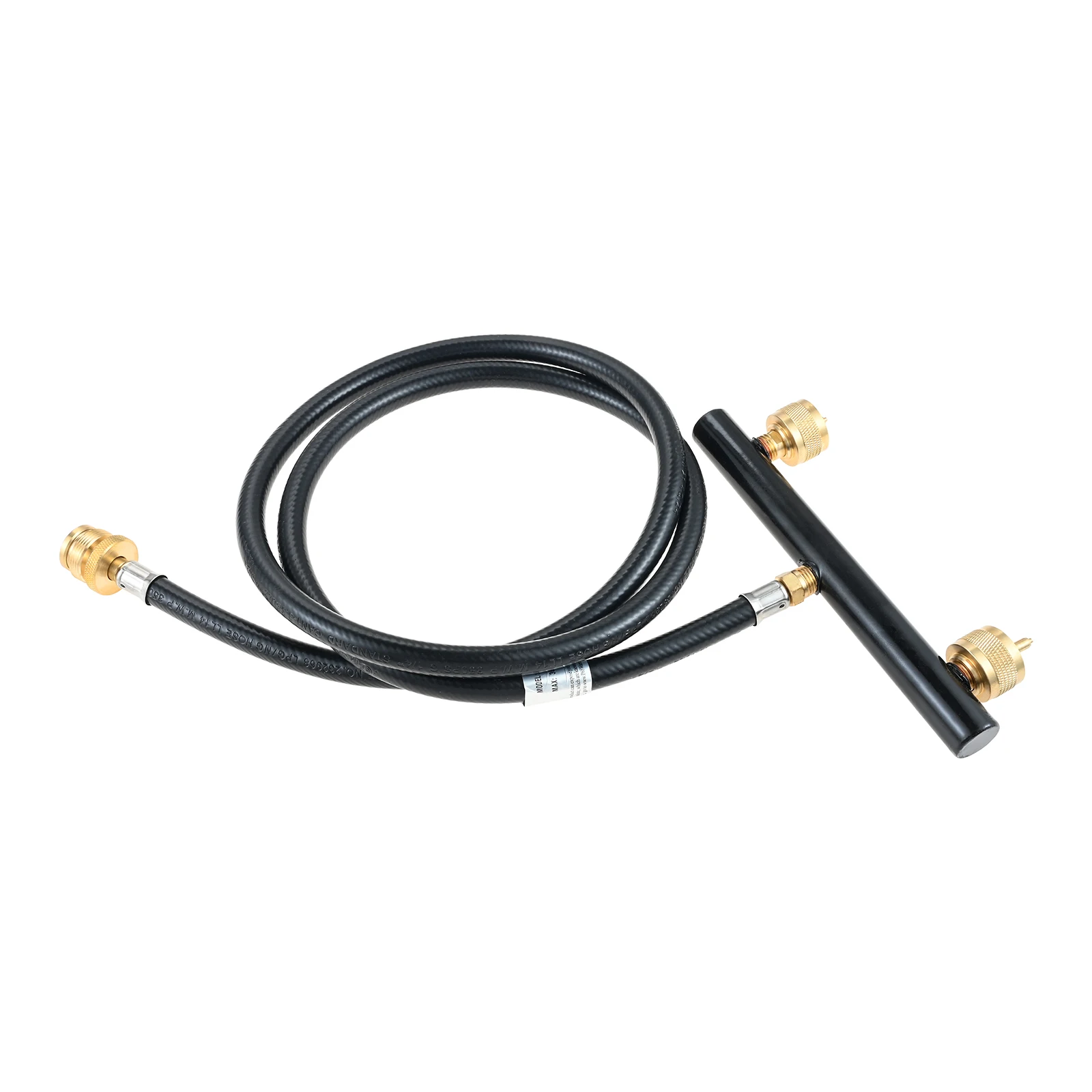 

Двойной топливный столб с пропаном емкостью 1 фунт с удлинительным шлангом длиной 5 футов для наружной походной печи, обогревателя, гриля с большинством цилиндрических устройств емкостью 1 фунт