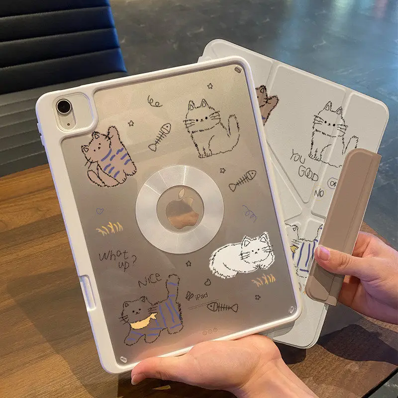 

Ins Cute Little Dog Y2K For Magnetic Attraction iPad Pro 13 11th M5 M4 12.9 A16 10 8 7 9th 10th Air 11 M2 M3 Mini Tablet Case
