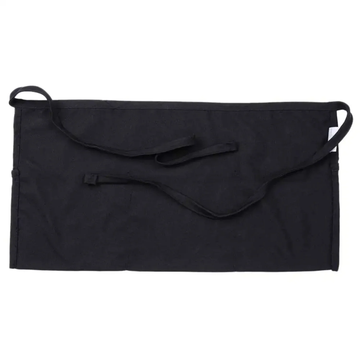 

Experience unbeatable style and professional quality with this stylish, durable, and comfortable black server apron for busy res