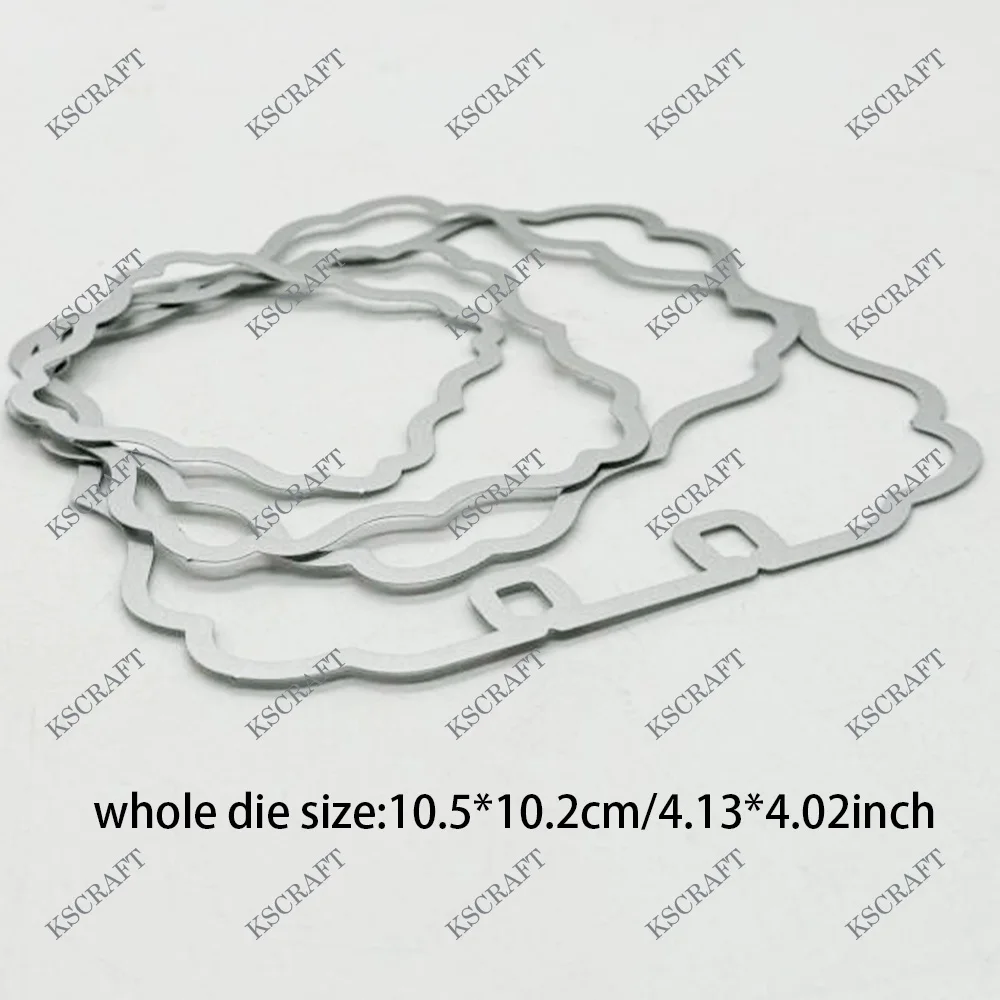 KSCRAFT Nested Square Memorydex Frames Cutting Dies Stencils for DIY Scrapbooking Decorative Embossing DIY Paper Cards