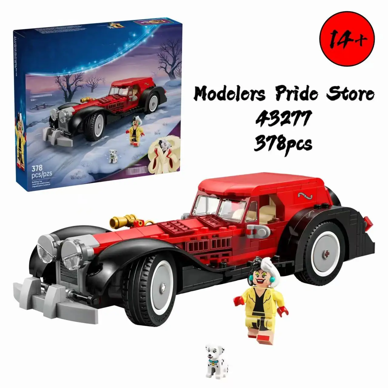 Disney en Stock 43277 Kyura ensemble de modèles de blocs de construction de voiture de luxe, cadeau de noël et d'anniversaire