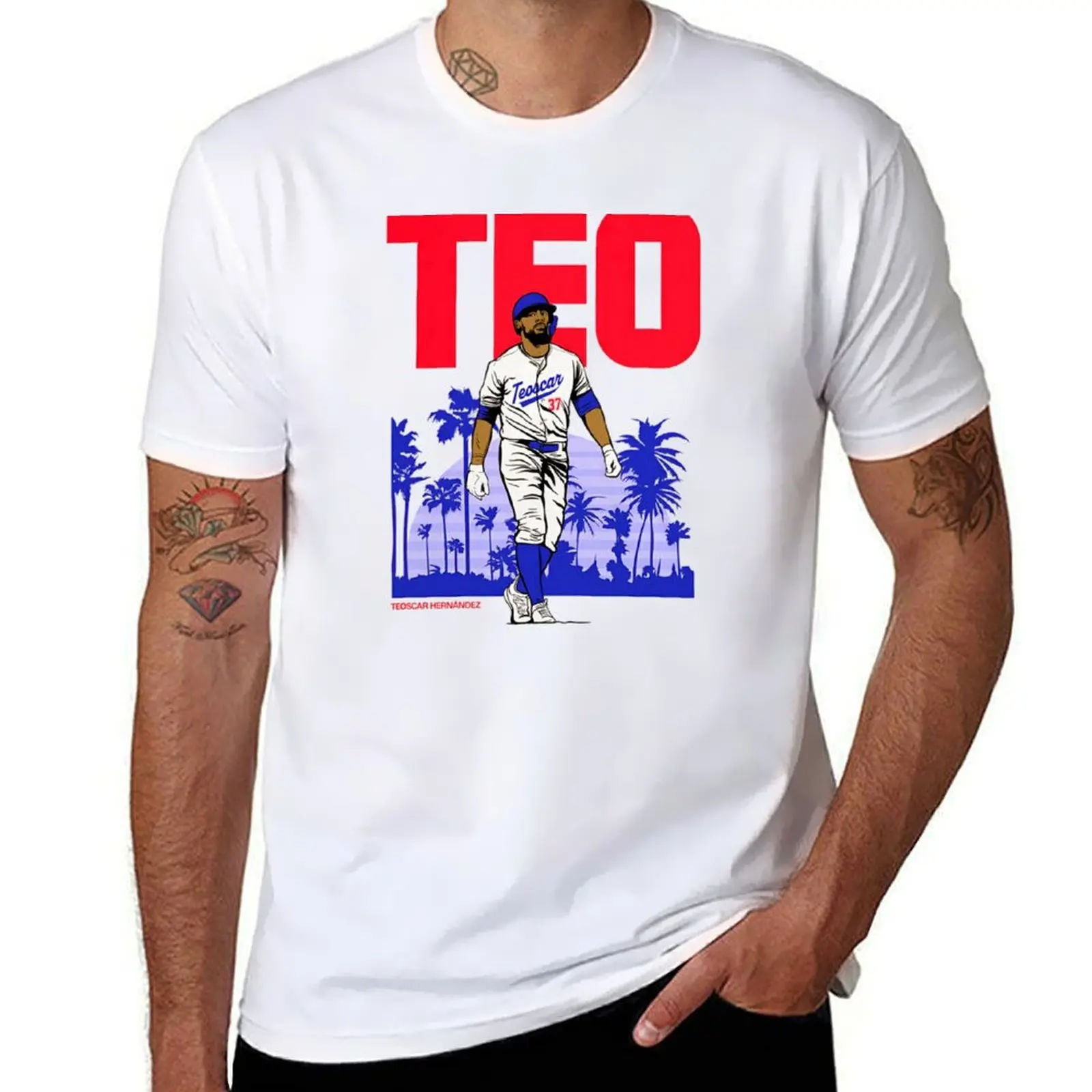 

Teoscar Hernandez T-Shirt anime t shirts oversize funny t shirts cotton t shirt custom print T-Shirt