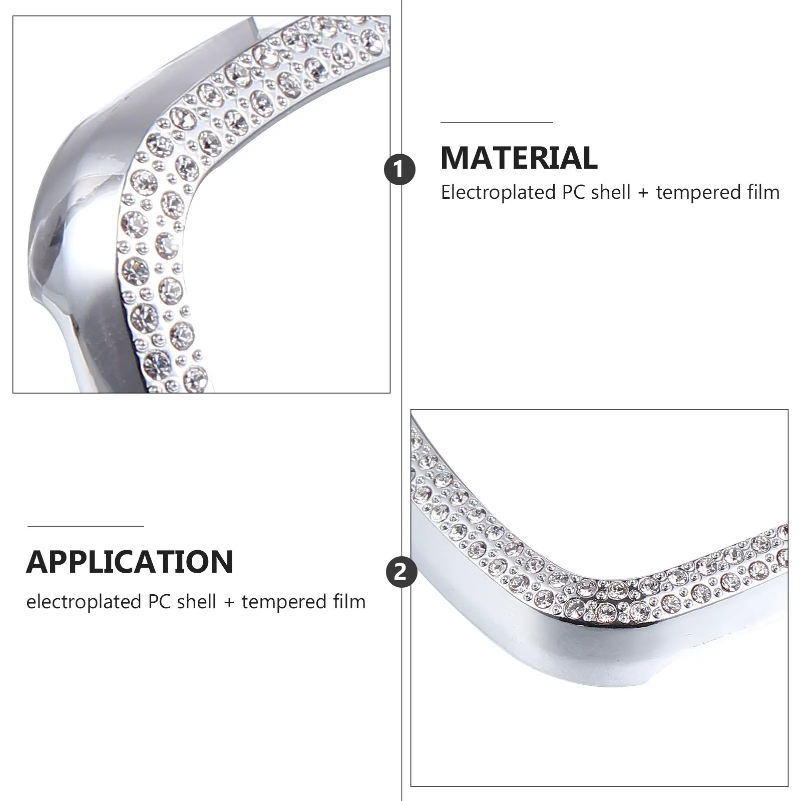 

Electroplated Watch Cover Accessory for Versa3 Sense Full Protective Design Long Lasting Use Different Colors Stylish