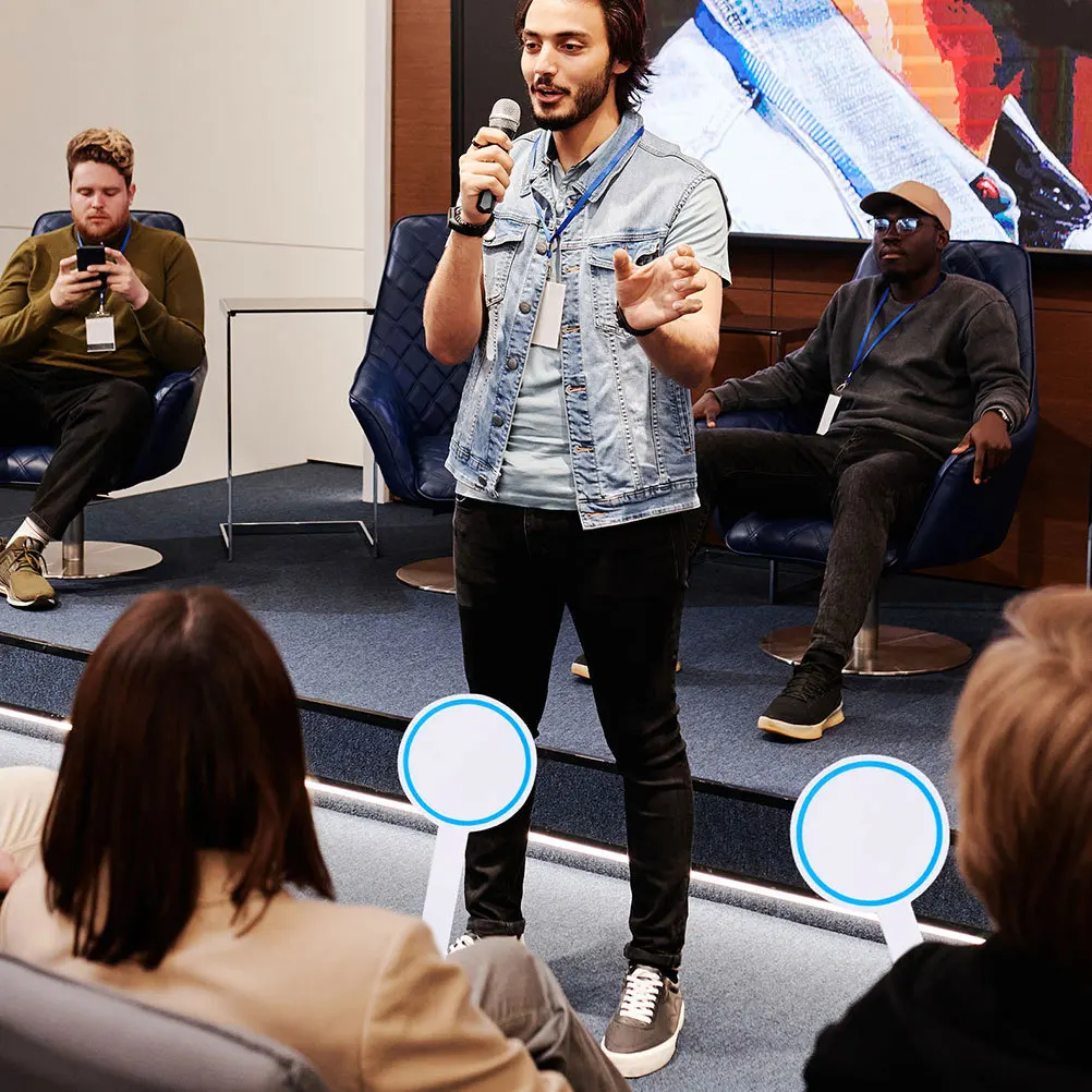 12Pcs Scoreboards Single Side Reusable Writable Whiteboards Handheld Board for Scoring Voting Auctions Scoreboard