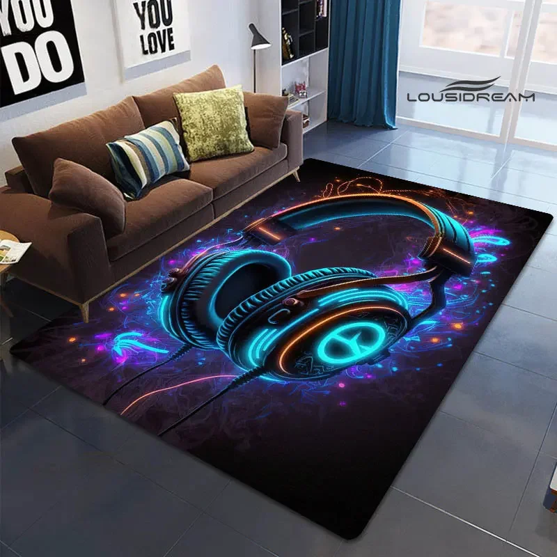 

3D headset printed carpet non-slip carpet anime rug area rug kitchen mats for floor bedroom decor Yoga mat birthday gift