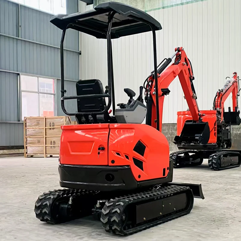 Customized Mini Excavator 1.8 Ton CE EURO5 Fast Delivery Mini Digger Excavators for Sale  Mini Small Excavator Chinese Crawler