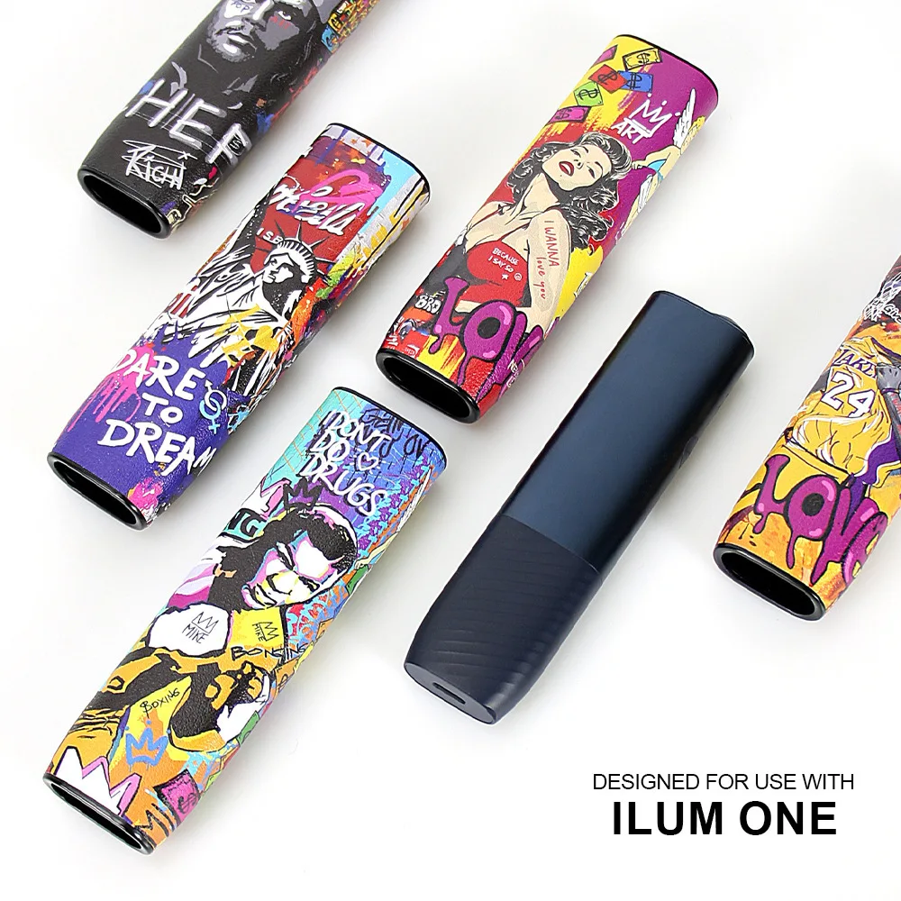 PU leather protective cover is suitable for ILLUMA ONE and is an artistic-style protective accessory for electronic cigarettes.