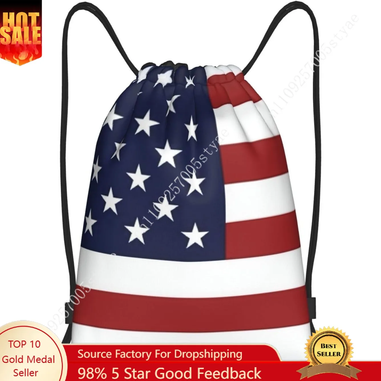 American Flag Drawstring Bag Backpack Sport Ball Bags Sport Gym Sack String Bag Yoga Dance Travel Bag Accessories Gifts 2026