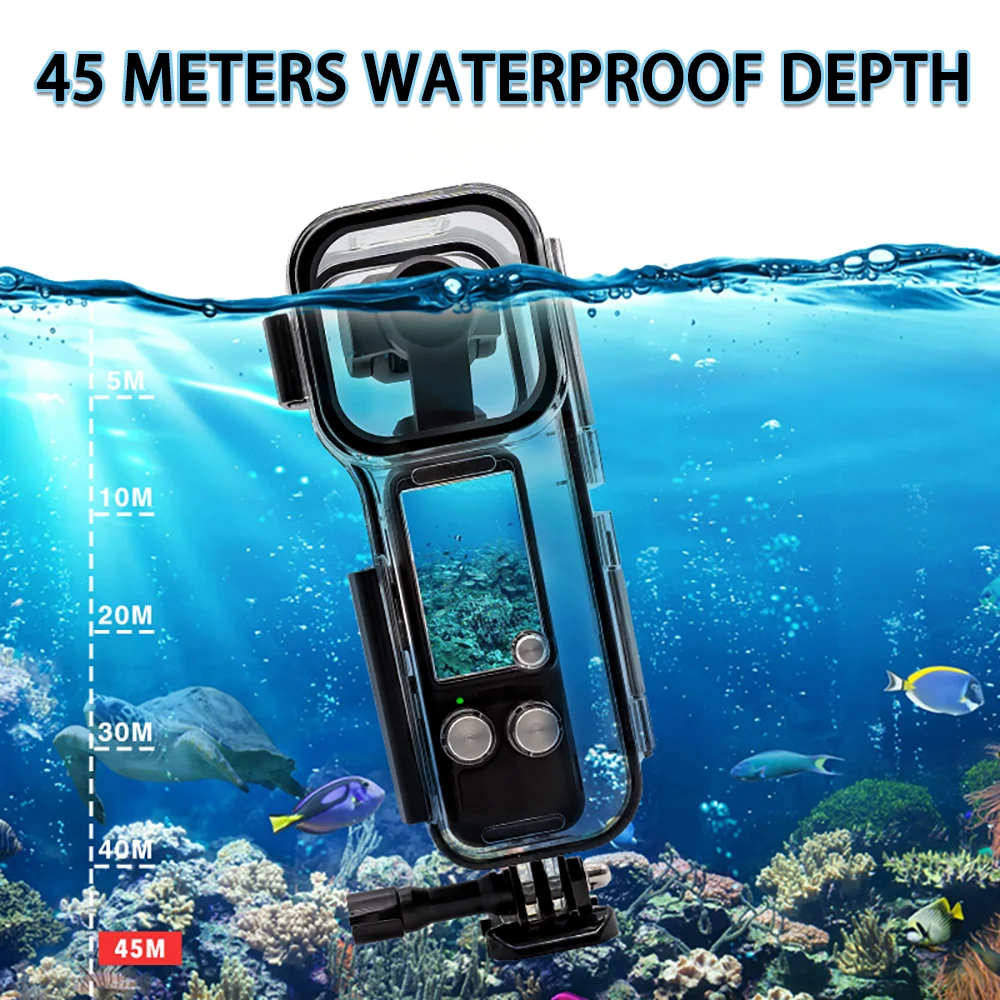Dji osmo pocket3 Waterproof shell Filter 1/2 Eye Pocket camera External diving mirror accessory lens