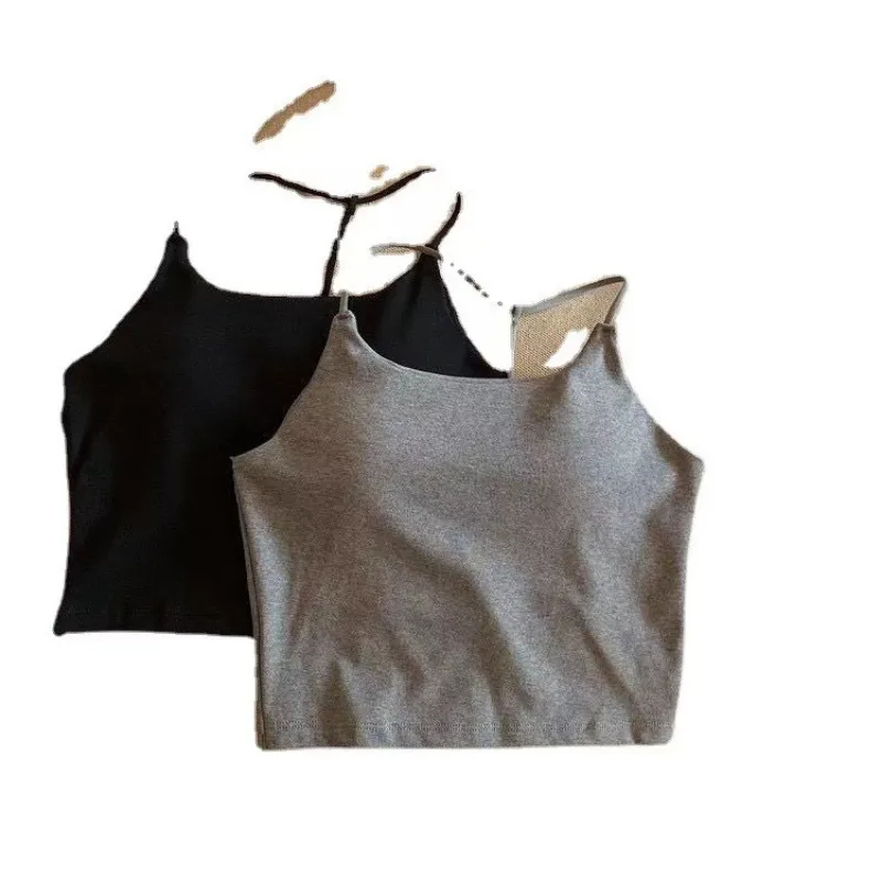 Solid Color Wrap The Chest Tank Top Women Sexy Tops 2024 Summer New Streetwear Fashion Street Sweet Female Solid Casual Crop Top