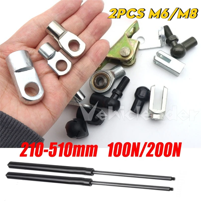 

Universal 2Pcs M6/M8 Female/Male Thread Car Gas Spring Lift Supports Damper Replacement Fixed End Fitting Connectors Accessories